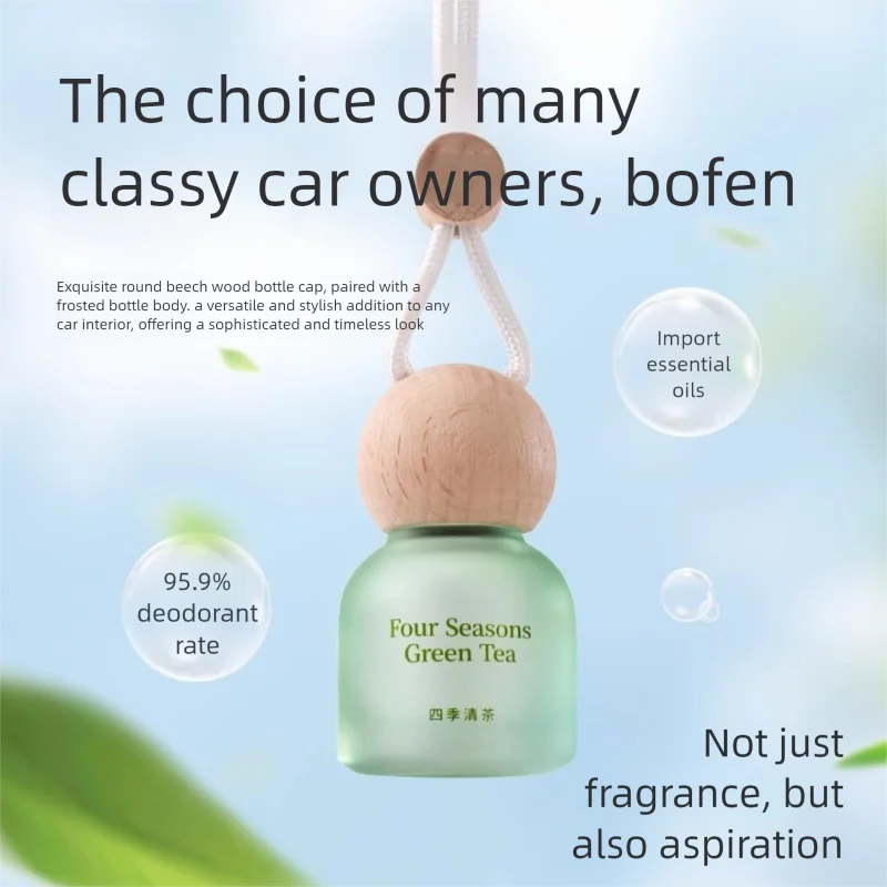 Car Air Freshener Beech Wood Hanging Ornament Vent Diffuser - Image 3