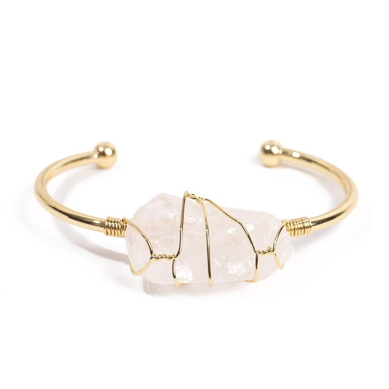 Irregular Citrine Handmade Stone Healing Crystal Bracelet - Image 9
