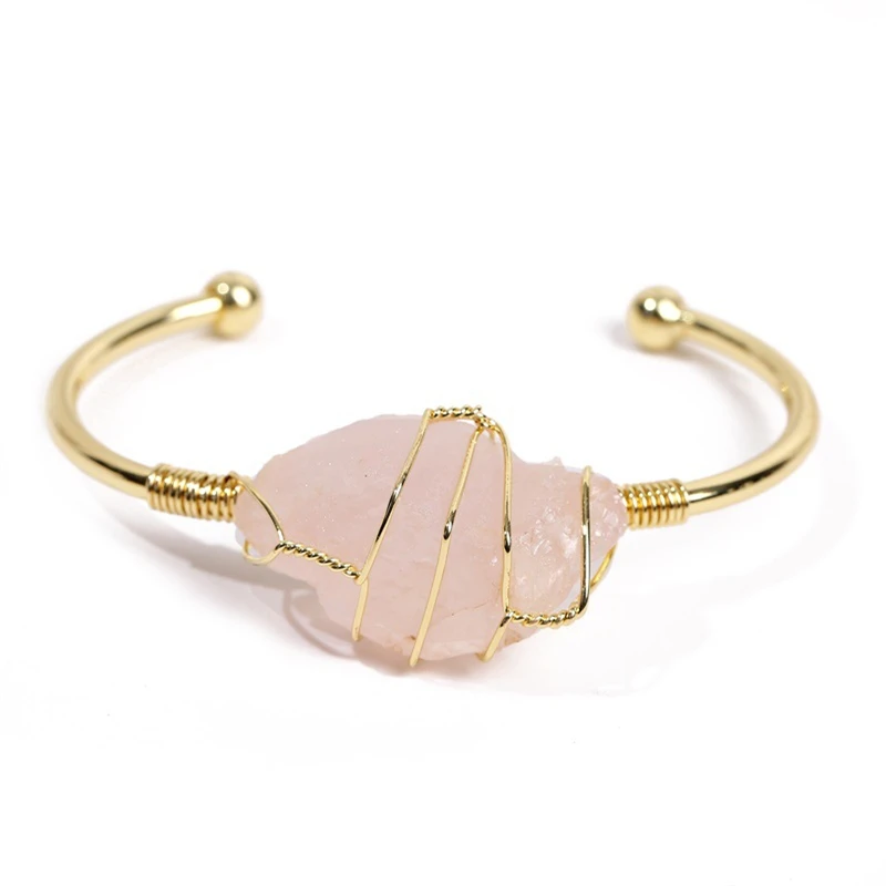 Irregular Citrine Handmade Stone Healing Crystal Bracelet - Image 12