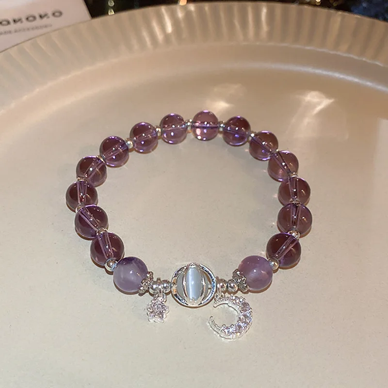 Pink Crystal Natural Stone Bracelet Reiki Energy Strand Bracelets Bangles For Women Prayer Blessing Health Wristband Jewelry - Image 14
