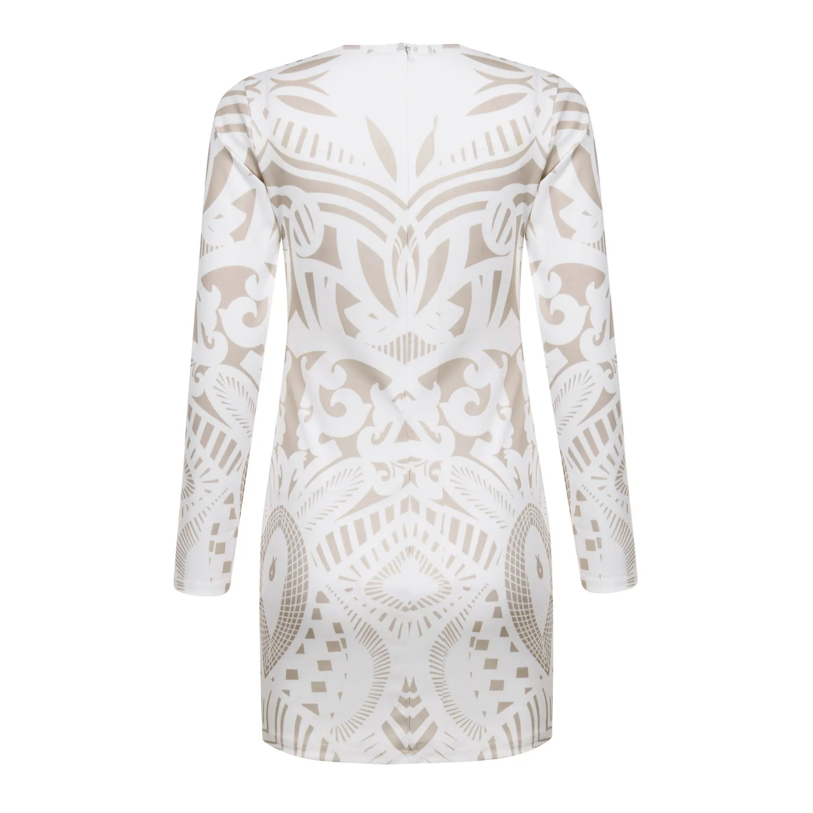Carual V-Neck White Dress - Image 5
