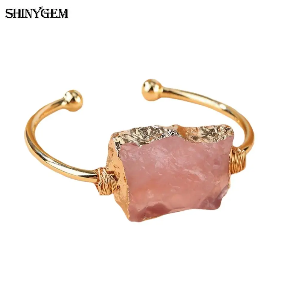 Healing Purple Pink Crystal Hand Winding Irregular Natural Amethyst Strawberry Rose Quartz Energy Protection Bracelet - Image 7