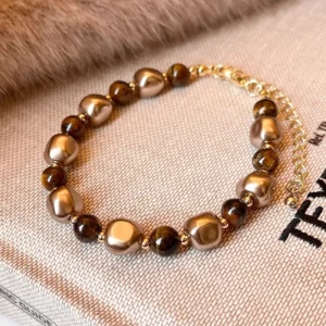 Tiger Eye Stone Energy Protection Bead Bracelet