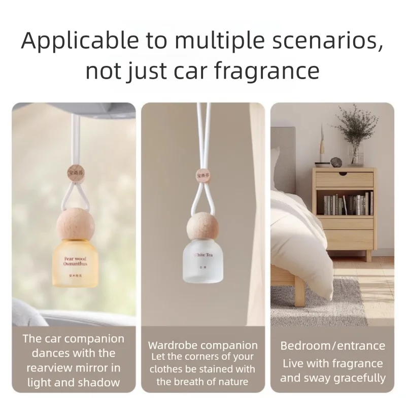 Car Air Freshener Beech Wood Hanging Ornament Vent Diffuser - Image 5