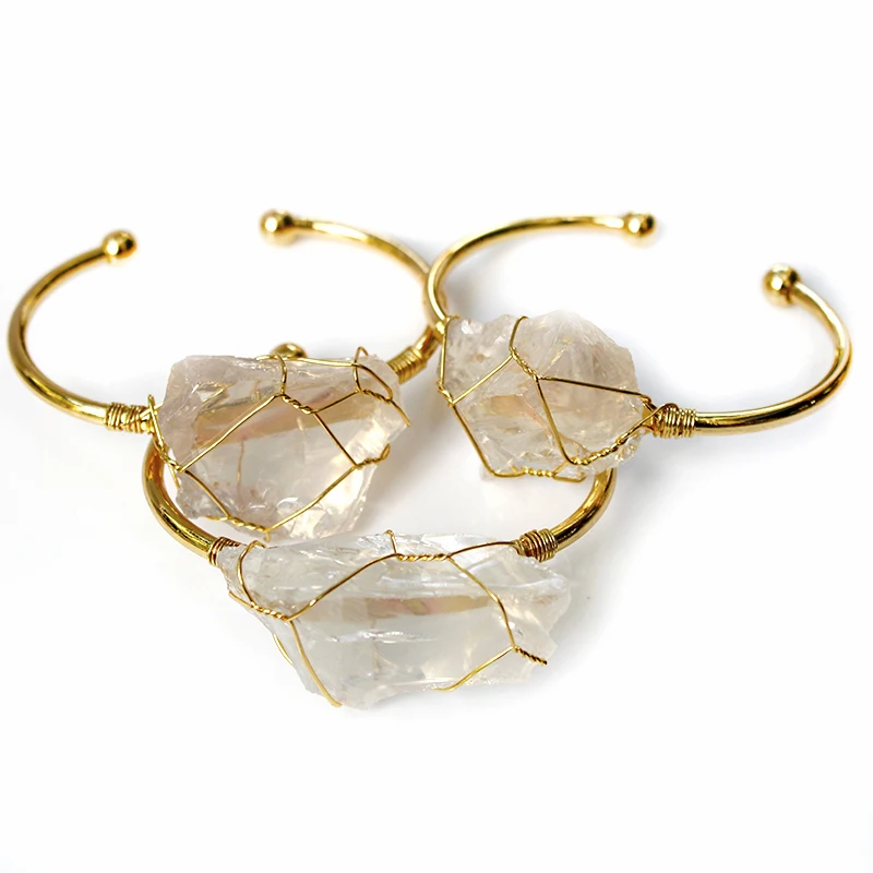Irregular Citrine Handmade Stone Healing Crystal Bracelet - Image 3