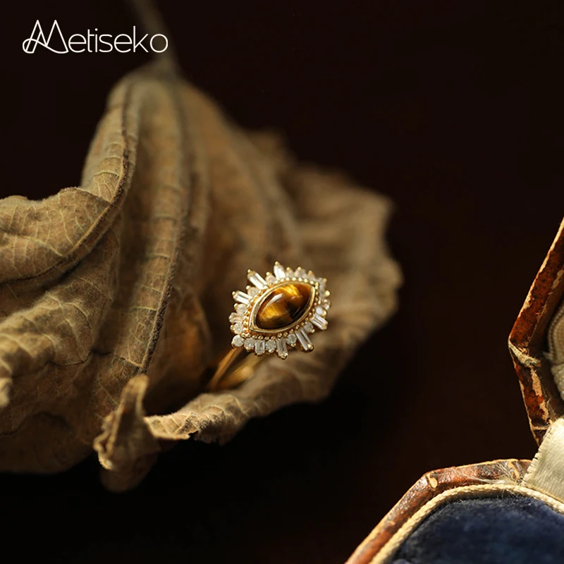 Sterling Silver Tiger Eye Stone Ring