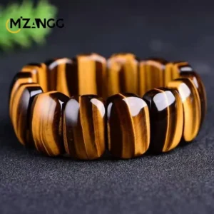Natural Gold Tiger Eye Stone Hand Row Hand-carved Exquisite Luxury