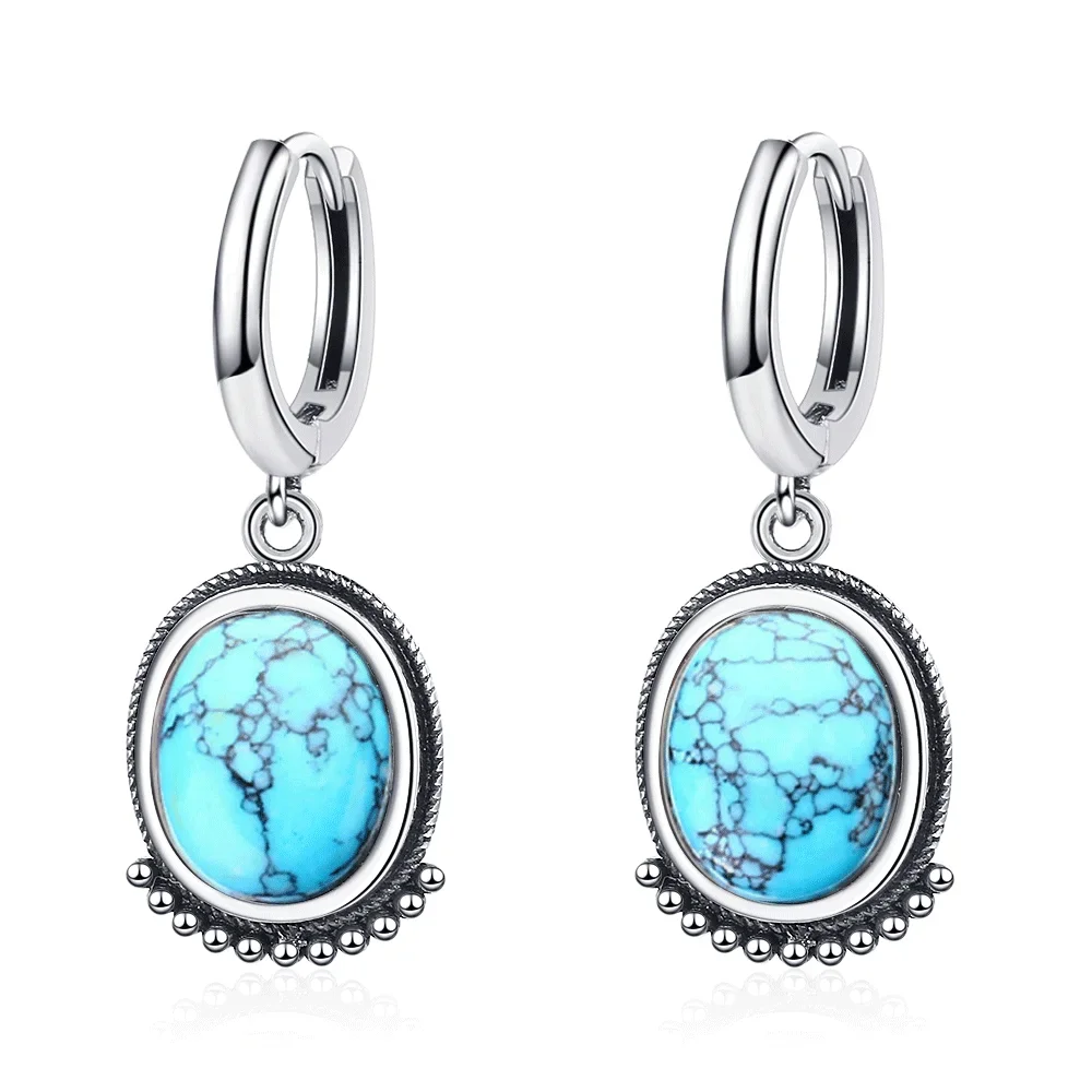 Fine Silver Natural Tiger Eye Earring Elegant Labradorite Moonstone - Image 10