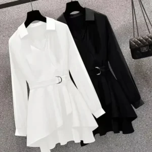 Women's Long Sleeve Shirt Casual Elegant Work Slim Fit