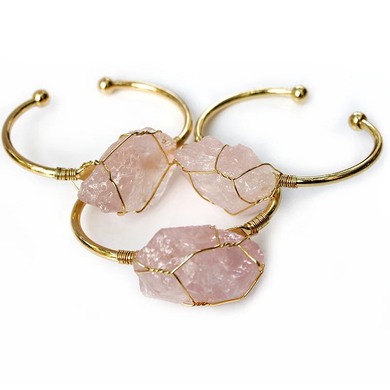 Irregular Citrine Handmade Stone Healing Crystal Bracelet - Image 2