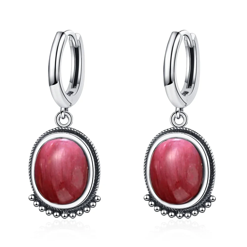 Fine Silver Natural Tiger Eye Earring Elegant Labradorite Moonstone - Image 14
