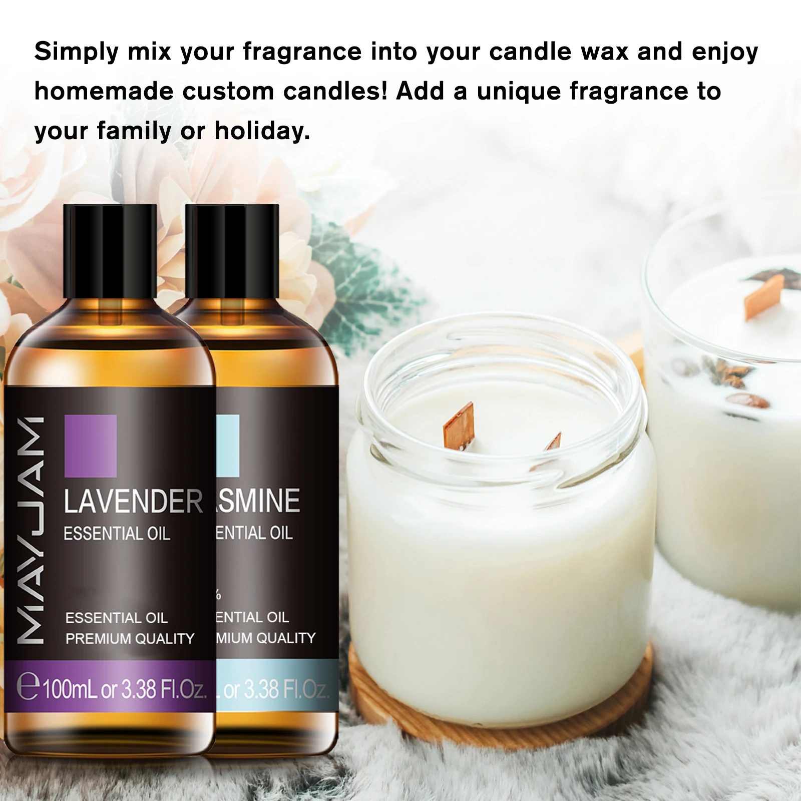 100ML Sandalwood Pure Natural Essential Oil Diffuser Lavender Jasmine Eucalyptus Frankincense Mint Orange Lemon Ylang Aroma Oil - Image 3
