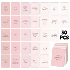 30Pcs Motivational Inspirational Quote Cards