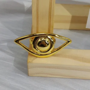 Gold Silver Evil Eye Ring