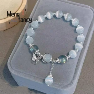 Natural Cat's Eye Butterfly Bracelet