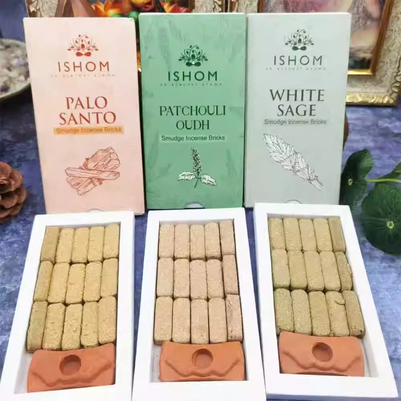 Peruvian Holy Wood Sage Sandalwood Rose Agarwood Plant Incense Brick Plant Agarwood Fragrance Sooth Mind Help Sleep Purifie Air - Image 3