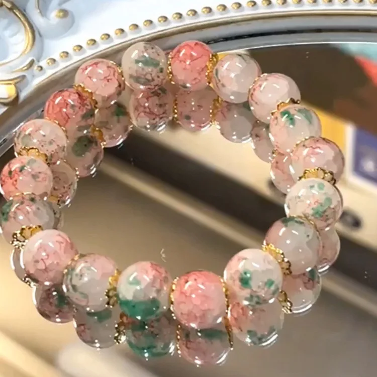Pink Crystal Natural Stone Bracelet Reiki Energy Strand Bracelets Bangles For Women Prayer Blessing Health Wristband Jewelry - Image 17