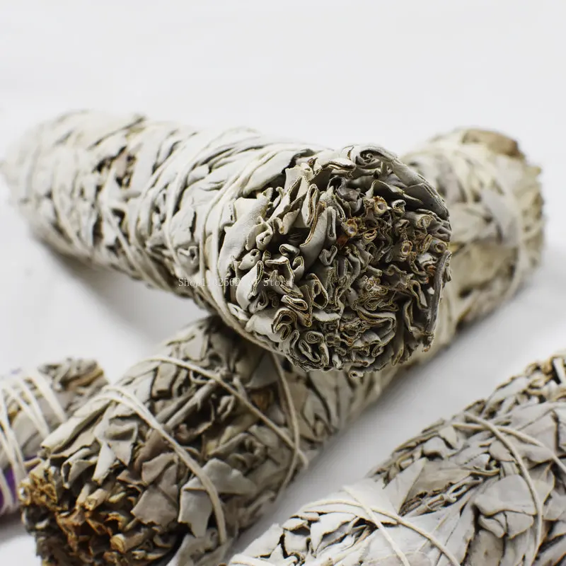 10 Cm White Sage Bundle California Incense Sticks Natural Plant Aromatherapy DIY Burning Aromatherapy Cleaning Soothing Bundle - Image 2
