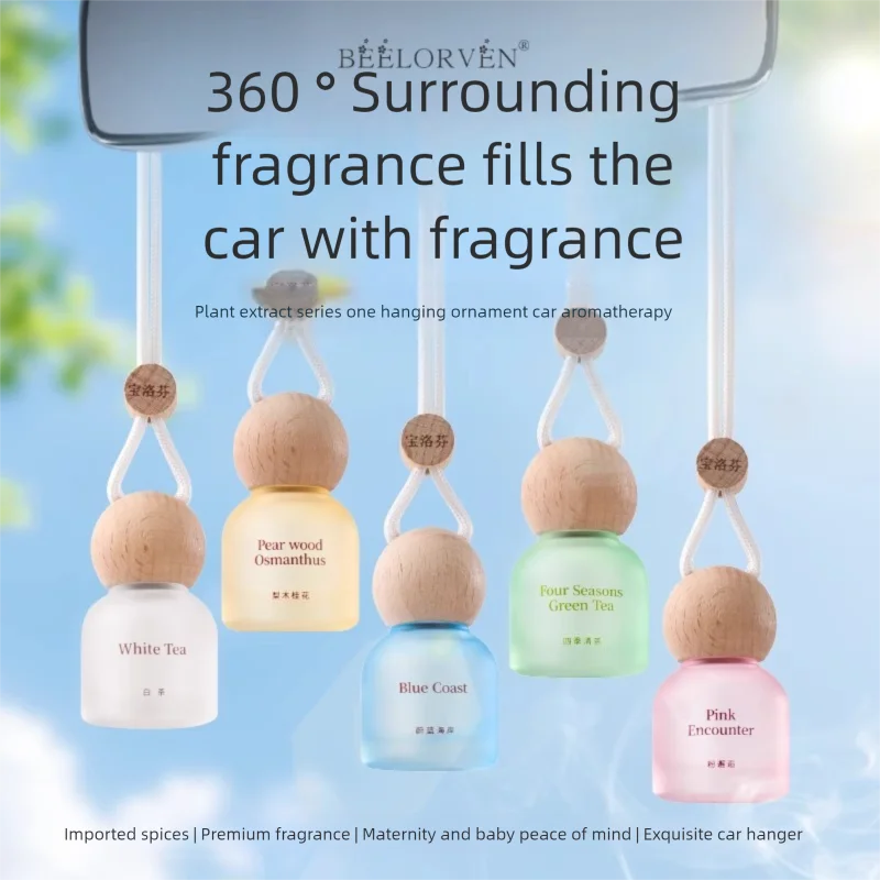 Car Air Freshener Beech Wood Hanging Ornament Vent Diffuser - Image 4
