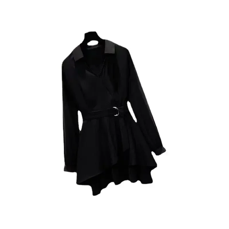 Women's Long Sleeve Shirt Casual Elegant Work Slim Fit - Image 5