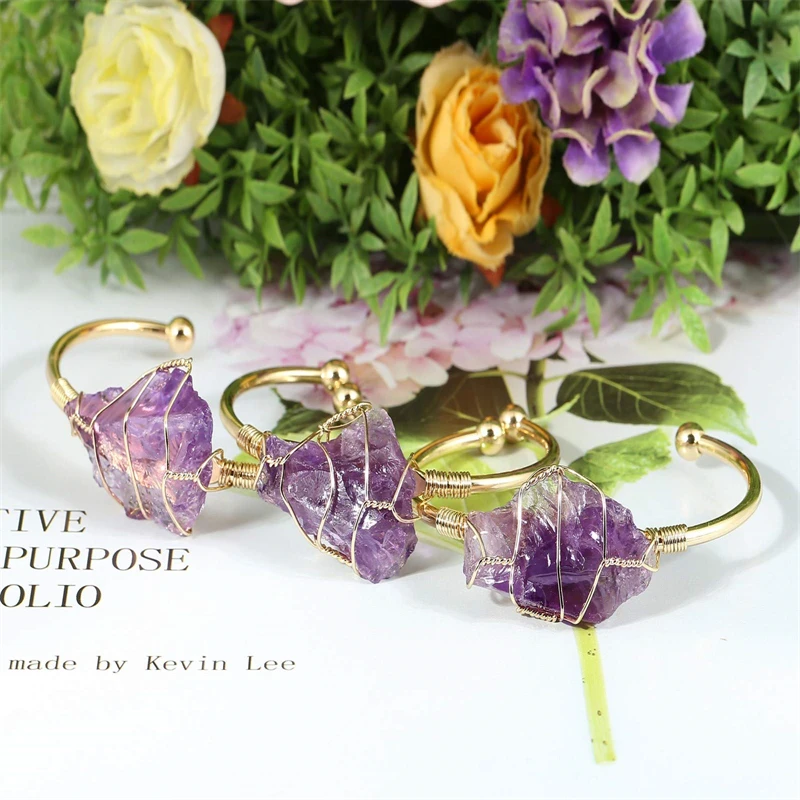 Irregular Citrine Handmade Stone Healing Crystal Bracelet - Image 5