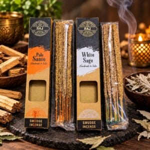 Natural Handmade Incense Sticks – White Sage, Palo Santo, Lavender & Jasmine Aromas