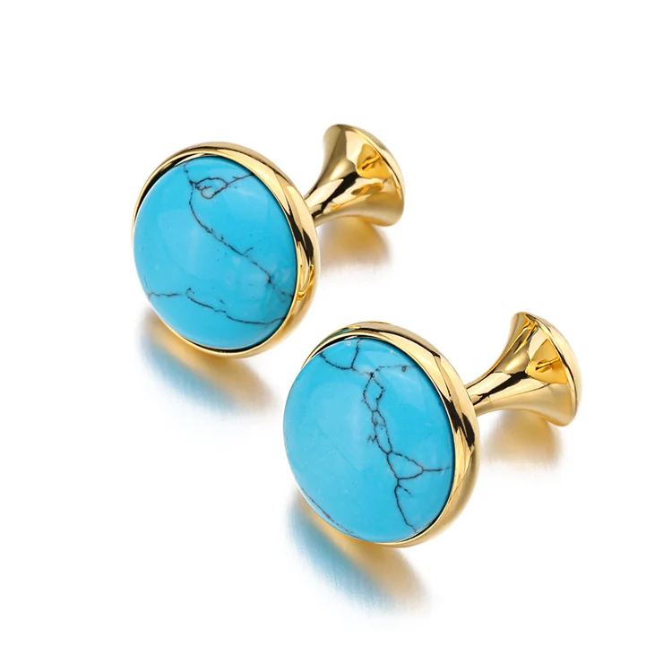 Low-key Luxury Tiger-eye Stone Cufflinks for Men - Image 10