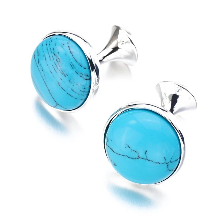 Low-key Luxury Tiger-eye Stone Cufflinks for Men - Image 11