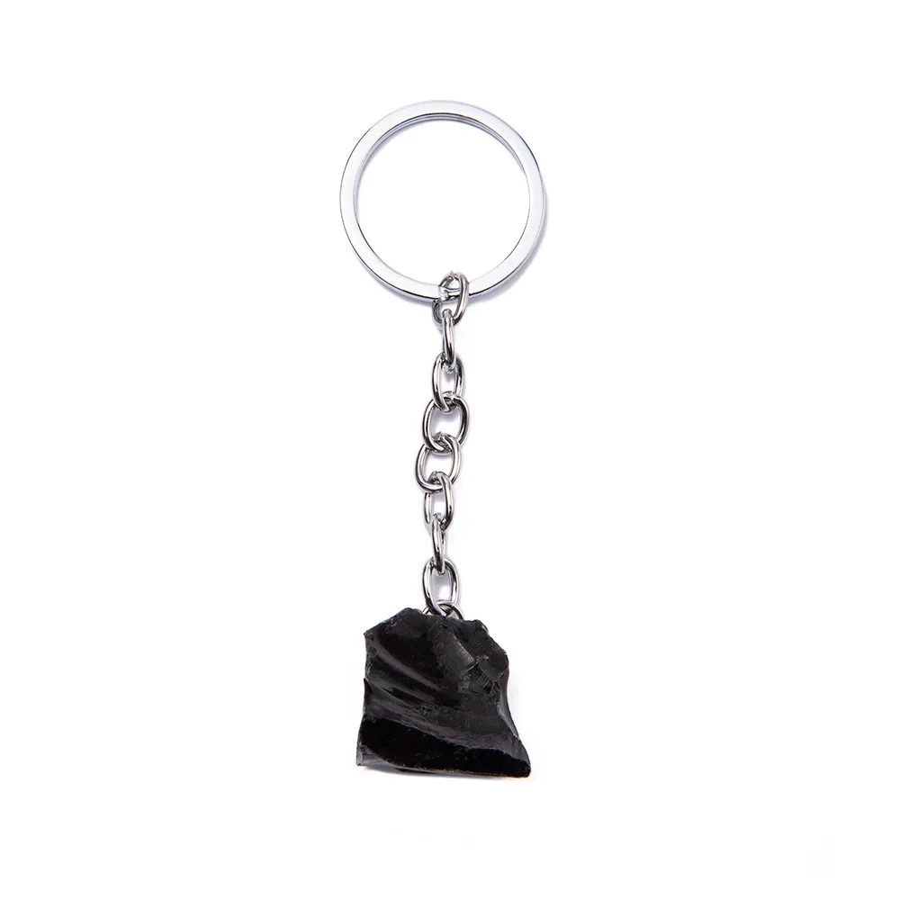 1-2cm Natural Raw Ore Keychain Gem Quartz Fluorite Citrine Amethyst Irregular Stone Pendants Charms Jewelry Making Accessorie - Image 13