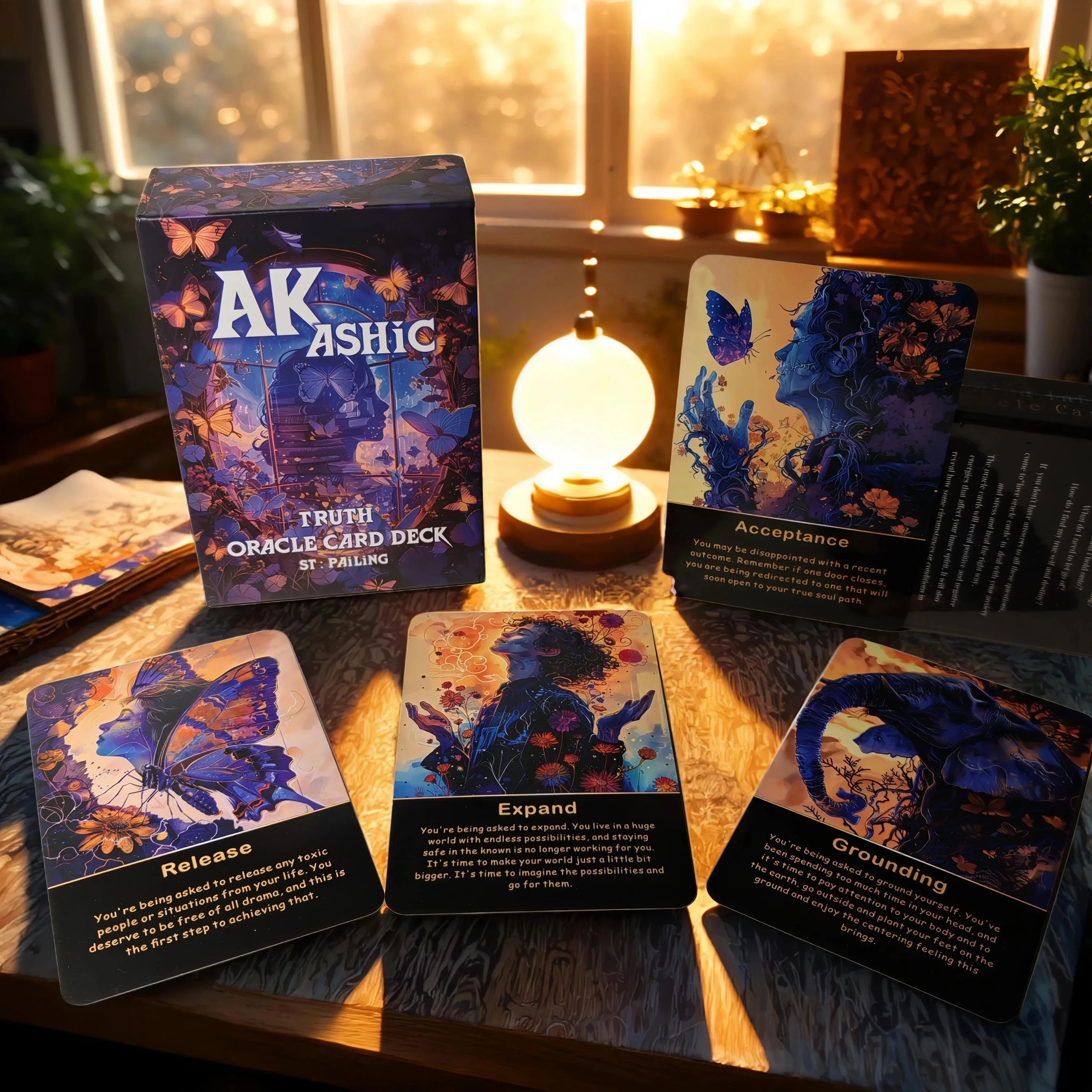 Akashic Oracle Cards, 75 Energy Healing Oracle Cards for Beginners, Advanced Readers, Reveal Soul Purpose, Card Games - Image 4