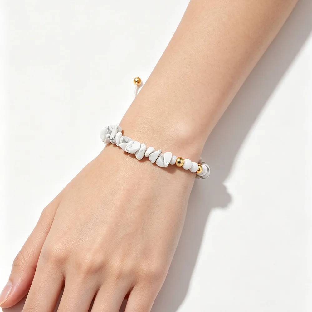 Fashionable Natural Crystal Rubble Bracelet For Women Yoga Energy Meditation Stretchable Bracelet Jewelry Accessory - Image 6