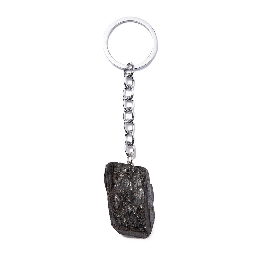 1-2cm Natural Raw Ore Keychain Gem Quartz Fluorite Citrine Amethyst Irregular Stone Pendants Charms Jewelry Making Accessorie - Image 15