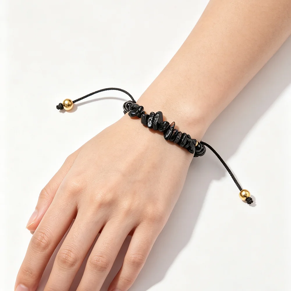 Fashionable Natural Crystal Rubble Bracelet For Women Yoga Energy Meditation Stretchable Bracelet Jewelry Accessory - Image 5