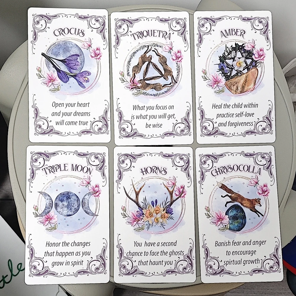 Ostara Oracle Deck 20 Pcs Oracle Cards, Inspirational Altar Deck 12*7cm To Recieve Divine Messages - Image 5