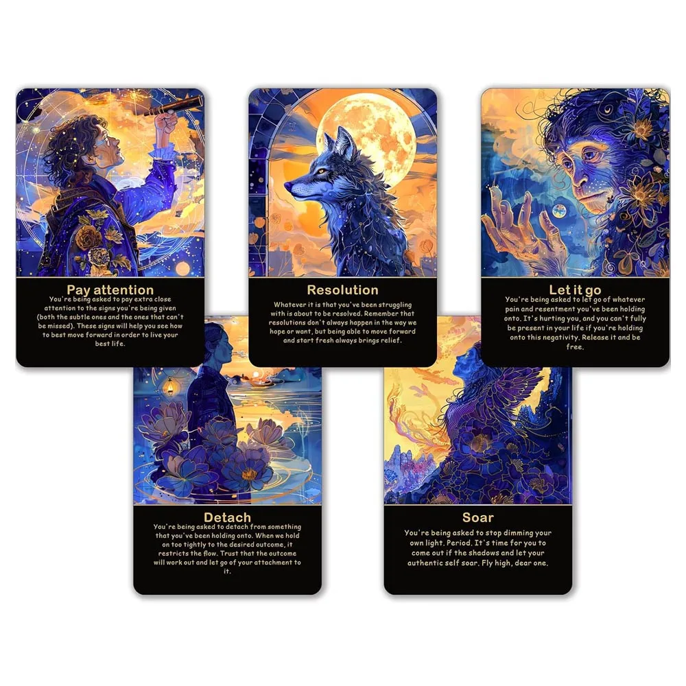 Akashic Oracle Cards, 75 Energy Healing Oracle Cards for Beginners, Advanced Readers, Reveal Soul Purpose, Card Games - Image 2