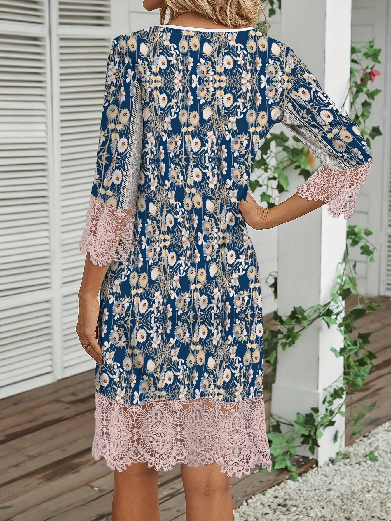 Fashion Elegant Women Dress Loose Casual Dress Women Printed Dress New Temperament - Image 4