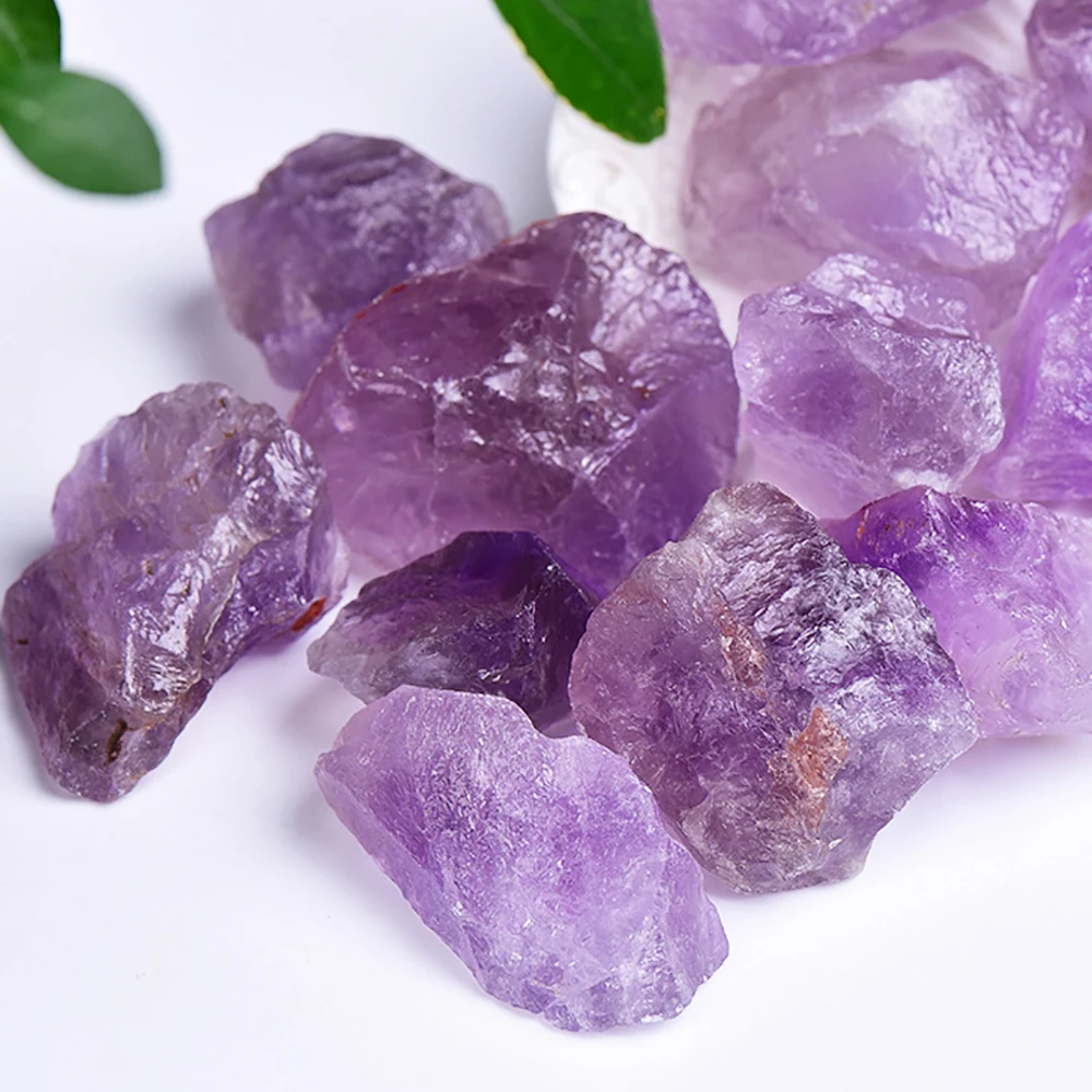 Natural Light Amethyst Crystal Minerals Landscape Rock Specimen Mineral Decorative Bulk Irregular Shape Raw Stone Home Decor - Image 4