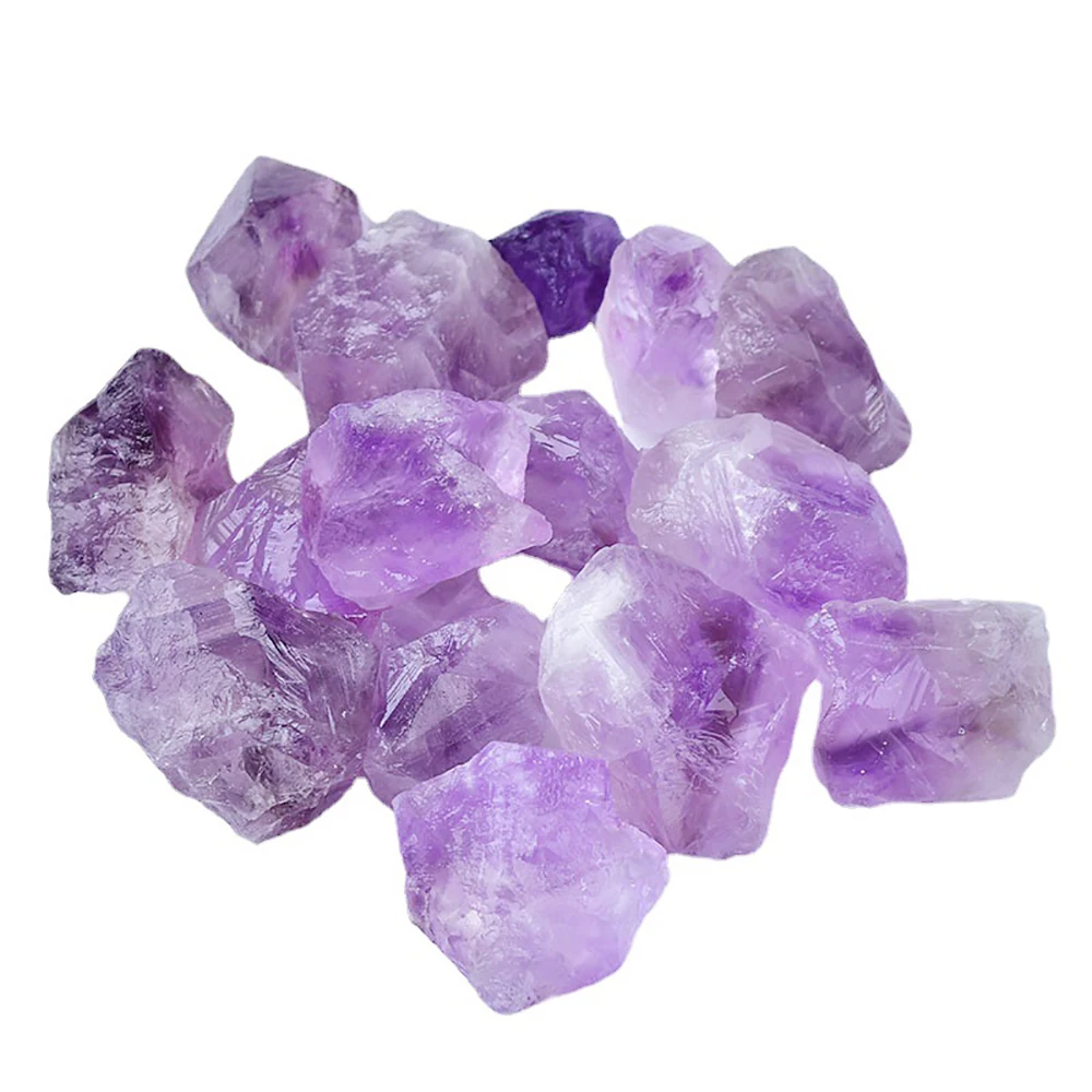 Natural Light Amethyst Crystal Minerals Landscape Rock Specimen Mineral Decorative Bulk Irregular Shape Raw Stone Home Decor - Image 6