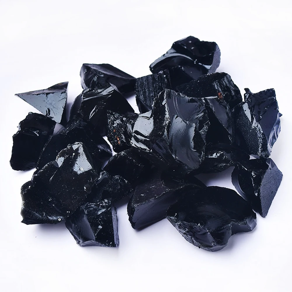 Natural Black Obsidian Raw Stone for Protection Healing Energy Fish Tank Decor and Bulk Home Decoration Ornament - Image 4