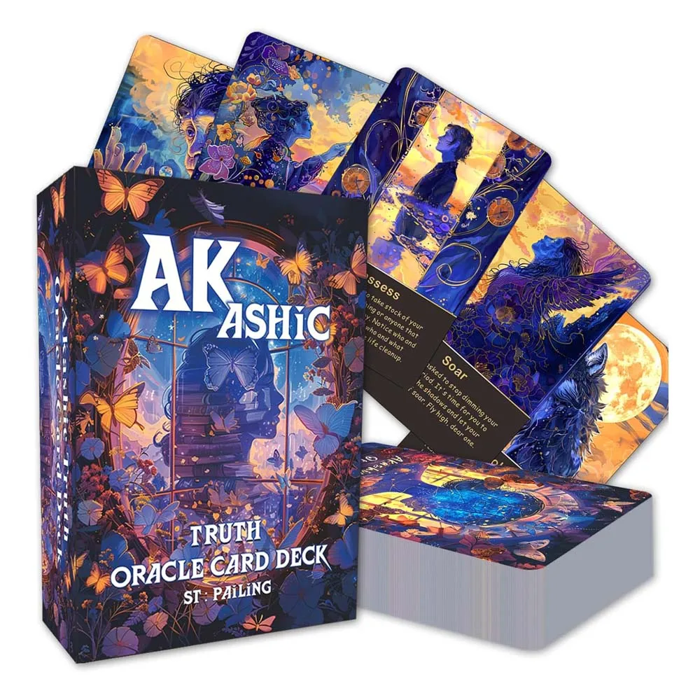 Akashic Oracle Cards, 75 Energy Healing Oracle Cards for Beginners, Advanced Readers, Reveal Soul Purpose, Card Games - Image 7