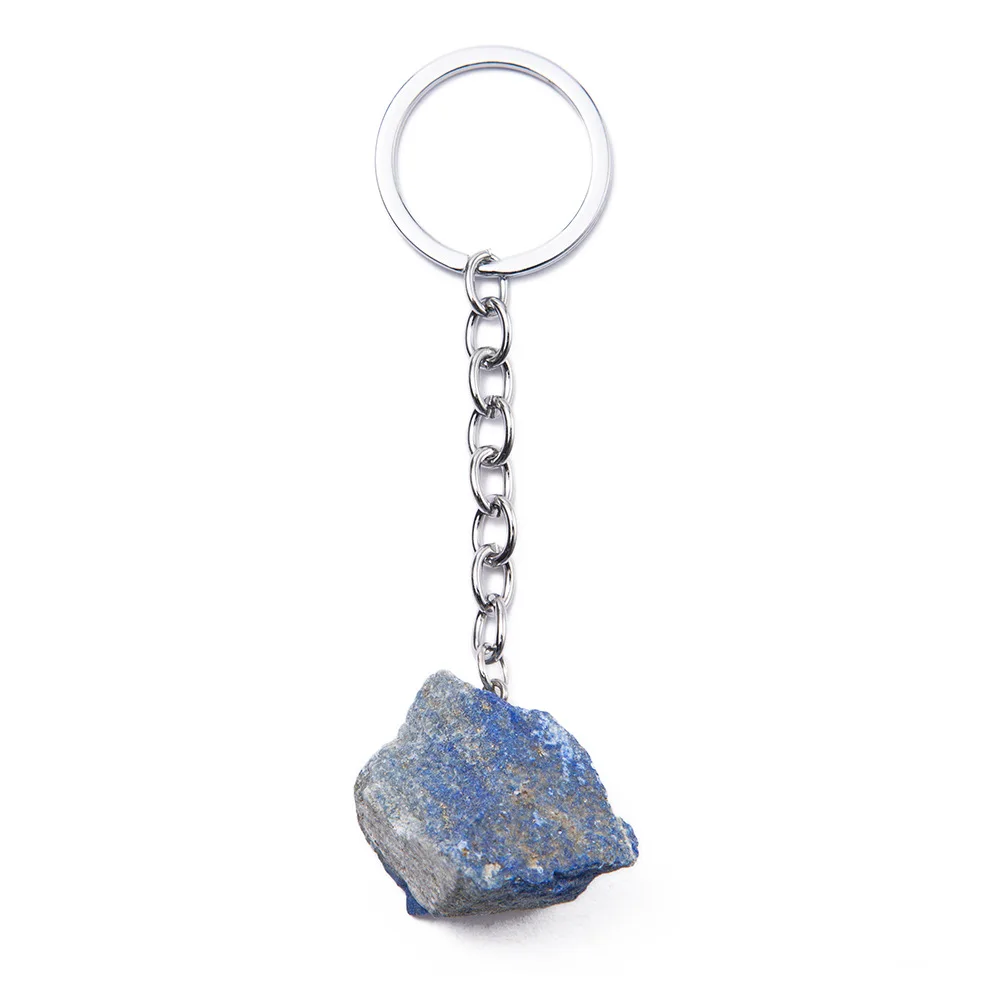 1-2cm Natural Raw Ore Keychain Gem Quartz Fluorite Citrine Amethyst Irregular Stone Pendants Charms Jewelry Making Accessorie - Image 11
