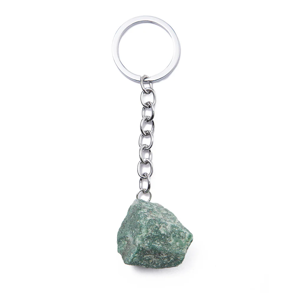 1-2cm Natural Raw Ore Keychain Gem Quartz Fluorite Citrine Amethyst Irregular Stone Pendants Charms Jewelry Making Accessorie - Image 10