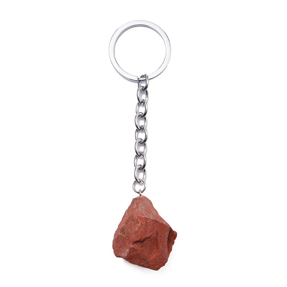 1-2cm Natural Raw Ore Keychain Gem Quartz Fluorite Citrine Amethyst Irregular Stone Pendants Charms Jewelry Making Accessorie - Image 12