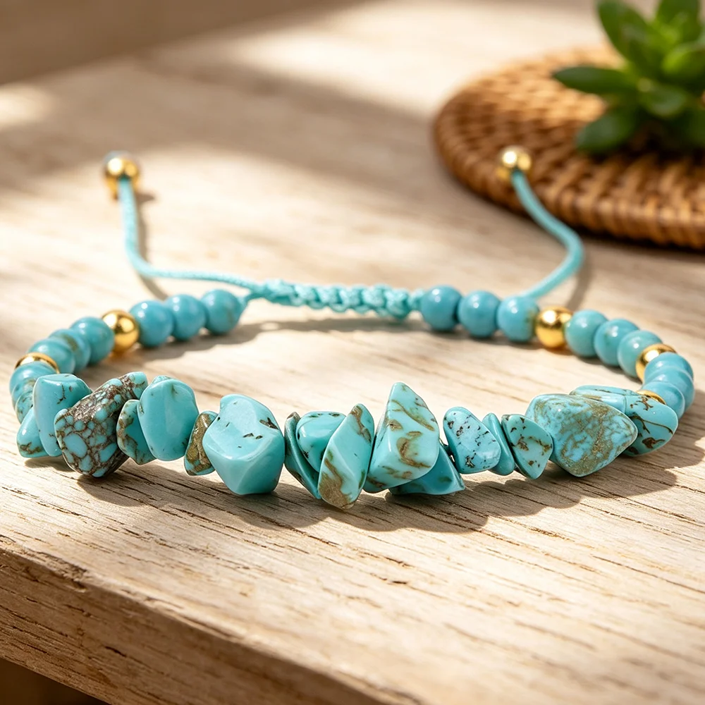 Fashionable Natural Crystal Rubble Bracelet For Women Yoga Energy Meditation Stretchable Bracelet Jewelry Accessory - Image 3